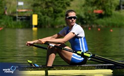 Evangelia Fragkou, Women's Single Sculls, Greece, 2024 World Rowing Final Olympic & Paralympic Qualification Regatta, Lucerne, Switzerland © Detlev Seyb / MyRowingPhoto.com