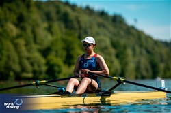 Shiho Yonekawa, Women's Single Sculls, Japan, 2024 World Rowing Final Olympic & Paralympic Qualification Regatta, Lucerne, Switzerland © World Rowing / Benedict Tufnell