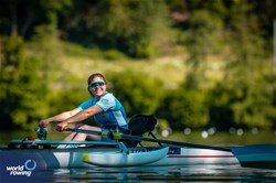 Mukhayyo Abdusattarova, PR1 Womens Single Sculls, Uzbekistan, 2024 World Rowing Final Olympic & Paralympic Qualification Regatta, Lucerne, Switzerland © World Rowing / Benedict Tufnell