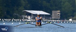 Uku Siim Timmusk, Men's Single Sculls, Estonia, 2024 World Rowing Final Olympic & Paralympic Qualification Regatta, Lucerne, Switzerland © Maren Derlien / MyRowingPhoto.com