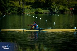 Cevdet Ege Mutlu, Men's Single Sculls, Turkiye, 2024 World Rowing Final Olympic & Paralympic Qualification Regatta, Lucerne, Switzerland © World Rowing / Benedict Tufnell