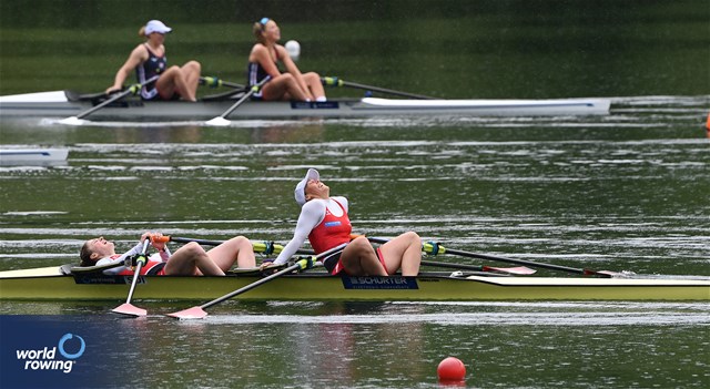 Nina Wettstein (b), Jeannine Gmelin (s), Women's Double Sculls, Switzerland, 2024 World Rowing Final Olympic & Paralympic Qualification Regatta, Lucerne, Switzerland © Detlev Seyb / MyRowingPhoto.com