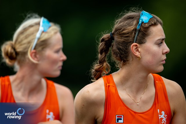Ilse Kolkman (b), Willemijn Mulder (s), Women's Pair, Netherlands, 2024 World Rowing Cup II, Lucerne, Switzerland © World Rowing / Benedict Tufnell