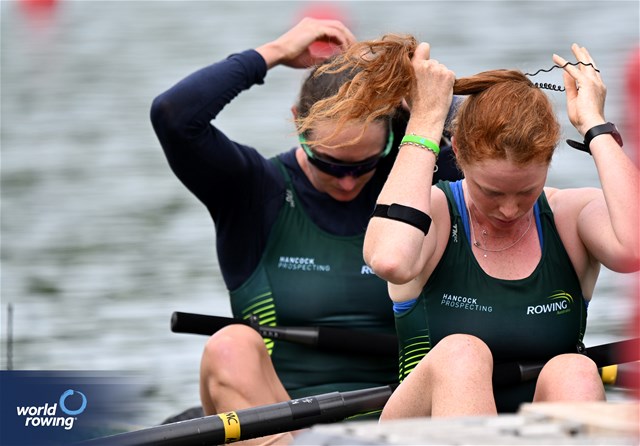 Jessica Morrison (b), Annabelle Mcintyre (s), Women's Pair, Australia, 2024 World Rowing Cup II, Lucerne, Switzerland © Detlev Seyb / MyRowingPhoto.com
