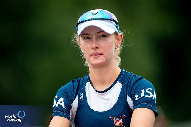 Sophia Luwis, Lightweight Women's Single Sculls, United States of America, 2024 World Rowing Cup II, Lucerne, Switzerland © World Rowing / Benedict Tufnell