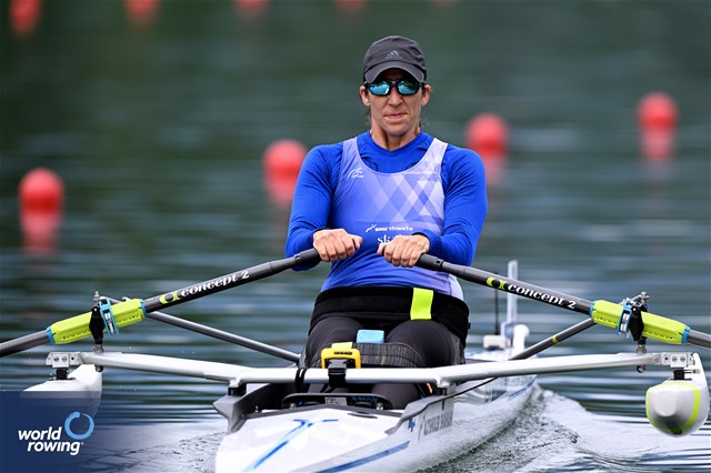 Moran Samuel, PR1 Womens Single Sculls, Israel, 2024 World Rowing Cup II, Lucerne, Switzerland © Detlev Seyb / MyRowingPhoto.com
