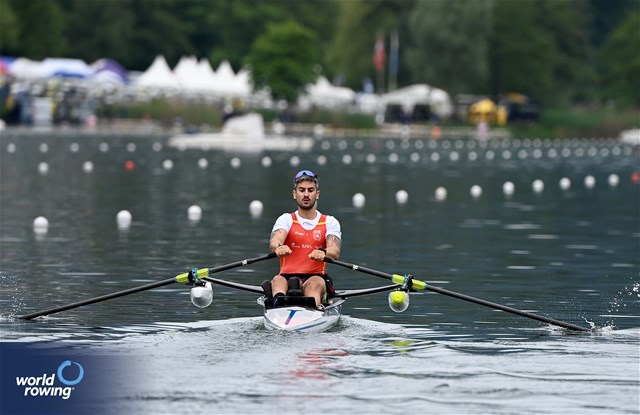 Javier Garcia Martinez, PR1 Mens Single Sculls, Spain, 2024 World Rowing Cup II, Lucerne, Switzerland © Maren Derlien / MyRowingPhoto.com