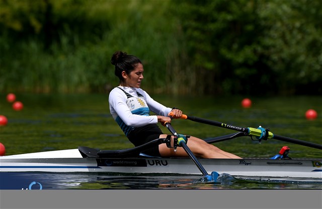 Nicole Yarzon, Lightweight Women's Single Sculls, Uruguay 2024 World Rowing Cup II, Lucerne, Switzerland © Maren Derlien / MyRowingPhoto.com