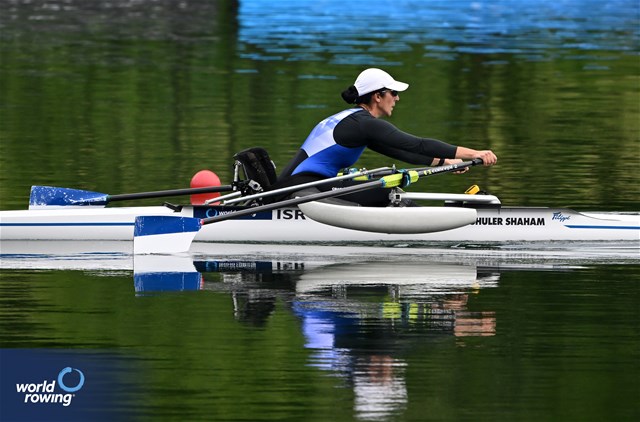 Moran Samuel, PR1 Womens Single Sculls, Israel, 2024 World Rowing Cup II, Lucerne, Switzerland © Detlev Seyb / MyRowingPhoto.com