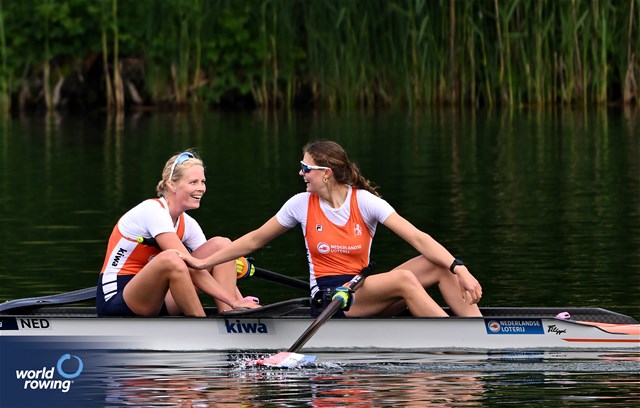 Ilse Kolkman (b), Willemijn Mulder (s), Women's Pair, Netherlands, 2024 World Rowing Cup II, Lucerne, Switzerland © Detlev Seyb / MyRowingPhoto.com