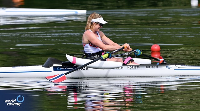 Birgit Skarstein, PR1 Womens Single Sculls, Norway, 2024 World Rowing Cup II, Lucerne, Switzerland © Detlev Seyb / MyRowingPhoto.com
