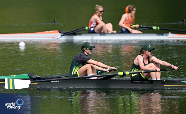 Jessica Morrison (b), Annabelle Mcintyre (s), Women's Pair, Australia, 2024 World Rowing Cup II, Lucerne, Switzerland © Detlev Seyb / MyRowingPhoto.com