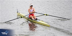 Wiktoria Kalinowska, Women's Single Sculls, Poland, 2024 World Rowing Cup III, Poznan, Poland © Detlev Seyb / MyRowingPhoto.com