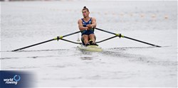 Filip-Matej Pfeifer, Men's Single Sculls, Slovenia, 2024 World Rowing Cup III, Poznan, Poland © Detlev Seyb / MyRowingPhoto.com
