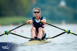 Margaret Fellows, Women's Single Sculls, United States of America, 2024 World Rowing Cup III, Poznan, Poland © World Rowing / Benedict Tufnell