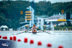 Gaia Chiavini, Women's Single Sculls, France, 2024 World Rowing Cup III, Poznan, Poland © World Rowing / Benedict Tufnell
