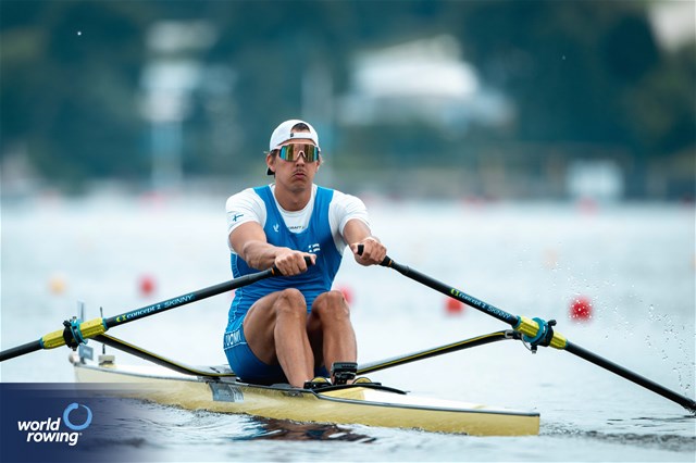 Olli-Pekka Karppinen, Men's Single Sculls, Finland, 2024 World Rowing Cup III, Poznan, Poland © World Rowing / Benedict Tufnell