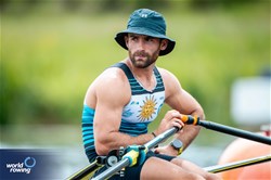 Bruno Cetraro Berriolo, Men's Single Sculls, Uruguay, 2024 World Rowing Cup III, Poznan, Poland © World Rowing / Benedict Tufnell