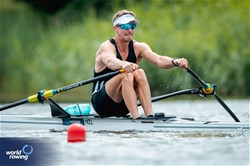 Thomas Mackintosh, Men's Single Sculls, New Zealand, 2024 World Rowing Cup III, Poznan, Poland © World Rowing / Benedict Tufnell
