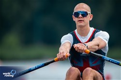 George Bourne, Men's Single Sculls, Great Britain, 2024 World Rowing Cup III, Poznan, Poland © World Rowing / Benedict Tufnell