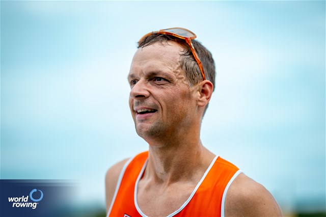Cornelis De Koning, PR2 Men's Single Sculls, Netherlands, Gold, 2024 World Rowing Cup III, Poznan, Poland © World Rowing / Benedict Tufnell