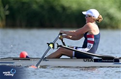 Audrianna Boersen, Lightweight Women's Single Sculls, United States of America, 2024 World Rowing Cup III, Poznan, Poland © Detlev Seyb / MyRowingPhoto.com