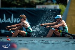 Jack Dorney (b), John Kearney (s), Men's Pair, Ireland, 2024 World Rowing Cup III, Poznan, Poland © World Rowing / Benedict Tufnell