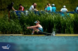 Nika Johanna Vos, Women's Single Sculls, Netherlands, 2024 World Rowing Cup III, Poznan, Poland © World Rowing / Benedict Tufnell