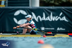 Margaret Fellows, Women's Single Sculls, United States of America, 2024 World Rowing Cup III, Poznan, Poland © World Rowing / Benedict Tufnell