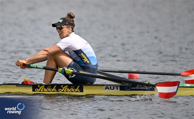 Magdalena Lobnig, Women's Single Sculls, Austria, 2024 World Rowing Cup III, Poznan, Poland © Detlev Seyb / MyRowingPhoto.com