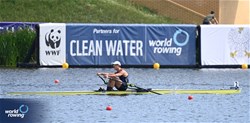 Ryuta Arakawa, Men's Single Sculls, Japan, 2024 World Rowing Cup III, Poznan, Poland © Maren Derlien / MyRowingPhoto.com
