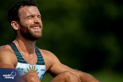 Bruno Cetraro Berriolo, Men's Single Sculls, Uruguay, 2024 World Rowing Cup III, Poznan, Poland © World Rowing / Benedict Tufnell