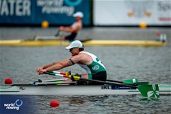 Steven Mcgowan, PR2 Men's Single Sculls, Ireland, 2024 World Rowing Cup III, Poznan, Poland © World Rowing / Benedict Tufnell