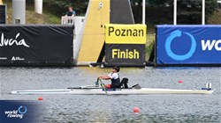 Angeles Gutierrez , PR2 Women's Single Sculls, Mexico, 2024 World Rowing Cup III, Poznan, Poland © Detlev Seyb / MyRowingPhoto.com