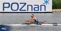 Cornelis De Koning, PR2 Men's Single Sculls, Netherlands, 2024 World Rowing Cup III, Poznan, Poland © Detlev Seyb / MyRowingPhoto.com