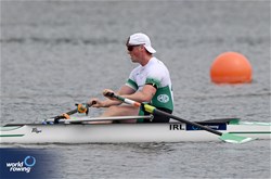 Tiarnan O'Donnell, PR2 Men's Single Sculls, Ireland, 2024 World Rowing Cup III, Poznan, Poland © Detlev Seyb / MyRowingPhoto.com