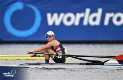 Audrianna Boersen, Lightweight Women's Single Sculls, United States of America, 2024 World Rowing Cup III, Poznan, Poland © Detlev Seyb / MyRowingPhoto.com
