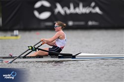 Maia Emilie Lund, Lightweight Women's Single Sculls, Norway, 2024 World Rowing Cup III, Poznan, Poland © Detlev Seyb / MyRowingPhoto.com