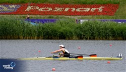 Jasmina Bier, PR2 Women's Single Sculls, Germany, 2024 World Rowing Cup III, Poznan, Poland © Maren Derlien / MyRowingPhoto.com