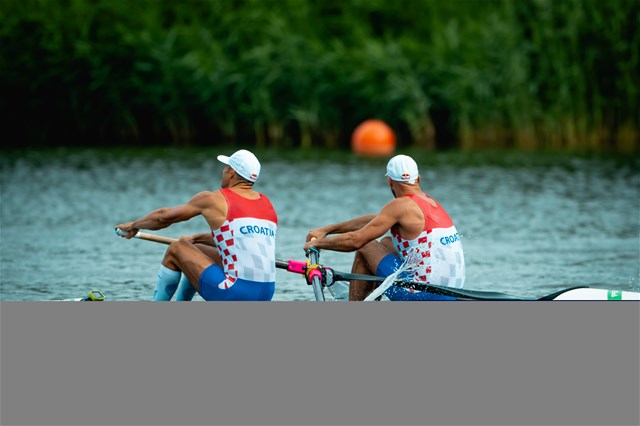 Martin Sinkovic (b), Valent Sinkovic (s), Men's Pair, Croatia, 2024 World Rowing Cup III; Poznan; Poland; WCIII © World Rowing / Benedict Tufnell