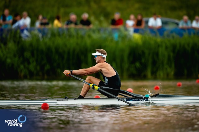 Thomas Mackintosh, Men's Single Sculls, New Zealand, 2024 World Rowing Cup III; Poznan; Poland; WCIII © World Rowing / Benedict Tufnell