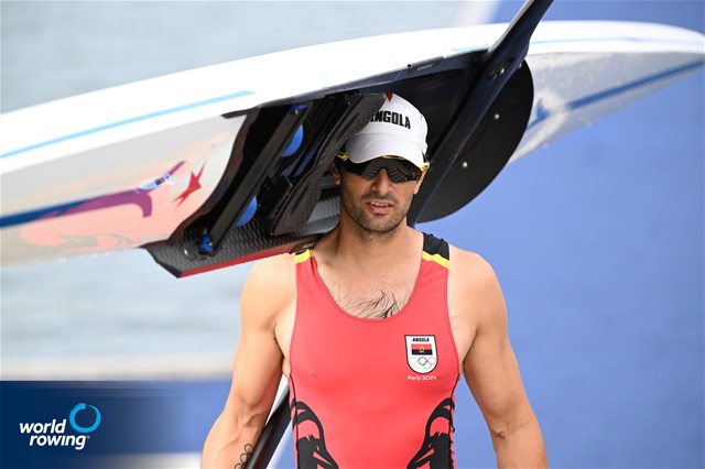 Andre Matias, Men's Single Sculls, Angola, 2024 Olympic Games Rowing Regatta, Paris, France / © World Rowing / Detlev Seyb