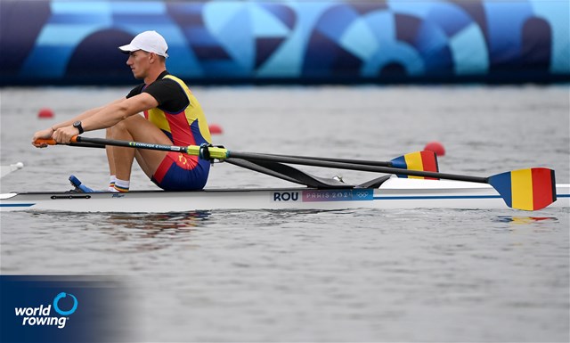 Mihai Chiruta, Men's Single Sculls, Romania, 2024 Olympic Games Rowing Regatta, Paris, France / © World Rowing / Detlev Seyb
