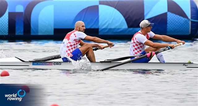Martin Sinkovic (b), Valent Sinkovic (s), Men's Pair, Croatia, 2024 Olympic Games Rowing Regatta, Paris, France / © World Rowing / Detlev Seyb