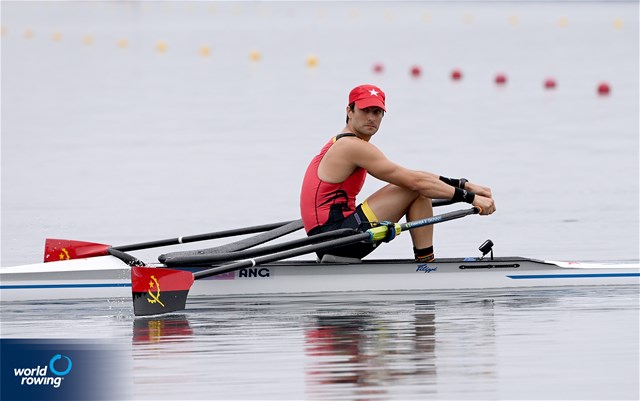 Andre Matias, Men's Single Sculls, Angola, 2024 Olympic Games Rowing Regatta, Paris, France / © World Rowing / Detlev Seyb