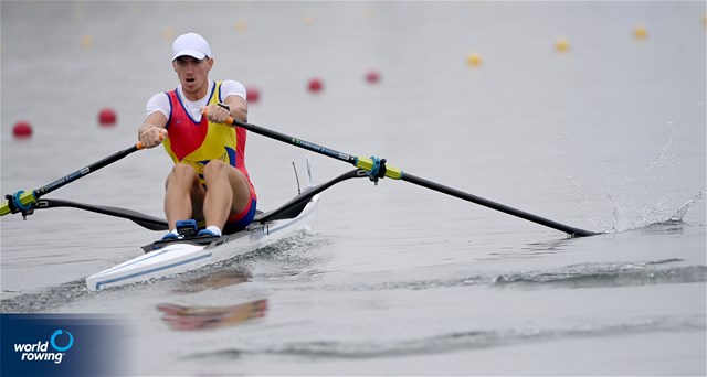 Mihai Chiruta, Men's Single Sculls, Romania, 2024 Olympic Games Rowing Regatta, Paris, France / © World Rowing / Detlev Seyb