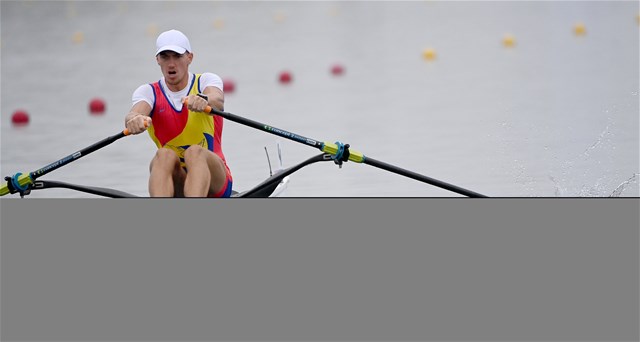 Mihai Chiruta, Men's Single Sculls, Romania, 2024 Olympic Games Rowing Regatta, Paris, France / © World Rowing / Detlev Seyb