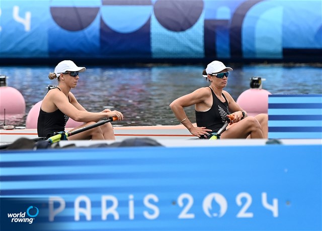 Brooke Francis (b), Lucy Spoors (s), Women's Double Sculls, New Zealand, 2024 Olympic Games Rowing Regatta, Paris, France / © World Rowing / Detlev Seyb