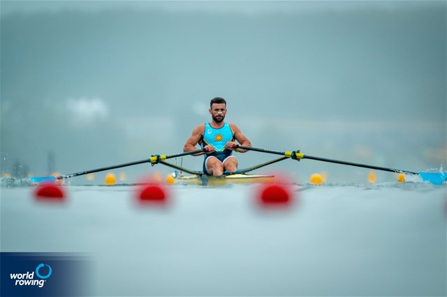 Bruno Cetraro Berriolo, Men's Single Sculls, Uruguay, 2024 Olympic Games Rowing Regatta, Paris, France © World Rowing / Benedict Tufnell