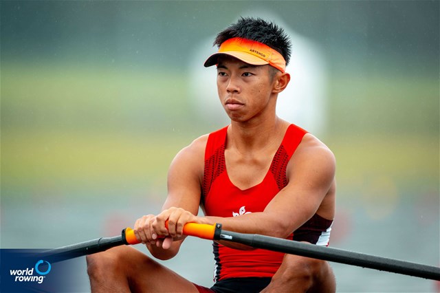 Hin Chun Chiu, Men's Single Sculls, Hong Kong, China, 2024 Olympic Games Rowing Regatta, Paris, France © World Rowing / Benedict Tufnell